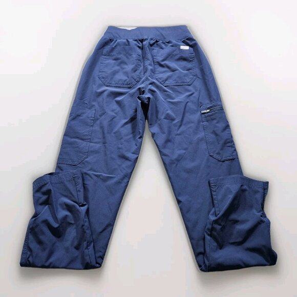 Figs Scrub Pants Womens XXS Yola Navy Blue FREEx Lined  High Waist W23SW2007 - Picture 2 of 14